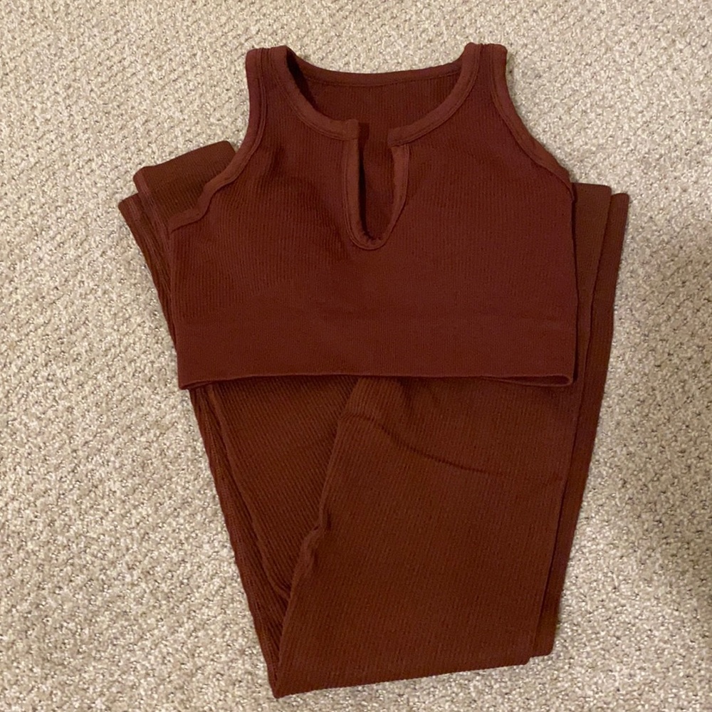Brown Workout Set